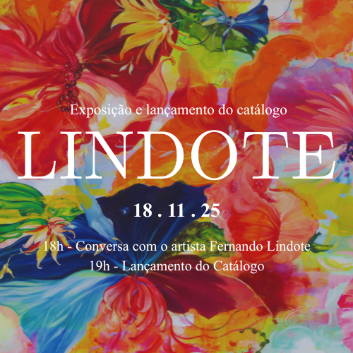 18h - Conversa com o artista Fernando Lindote 19h - Lançamento do Catálogo